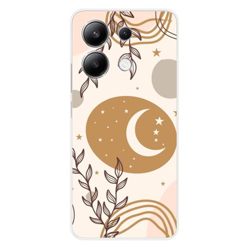 Coque en silicone imprimée compatible Xiaomi Redmi Note 13 4G Lunaison