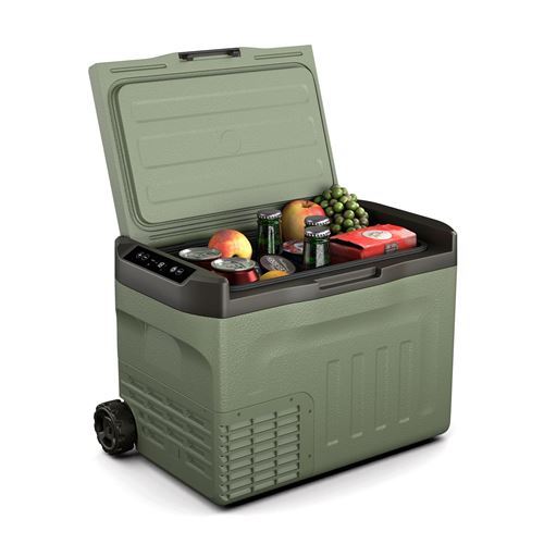 PolarForce 28l Kompressor-Kühlbox   LCD-Panel   Beleuchtung   Off-Road   Batterieschutz   12V/230V Grün 30 Liter