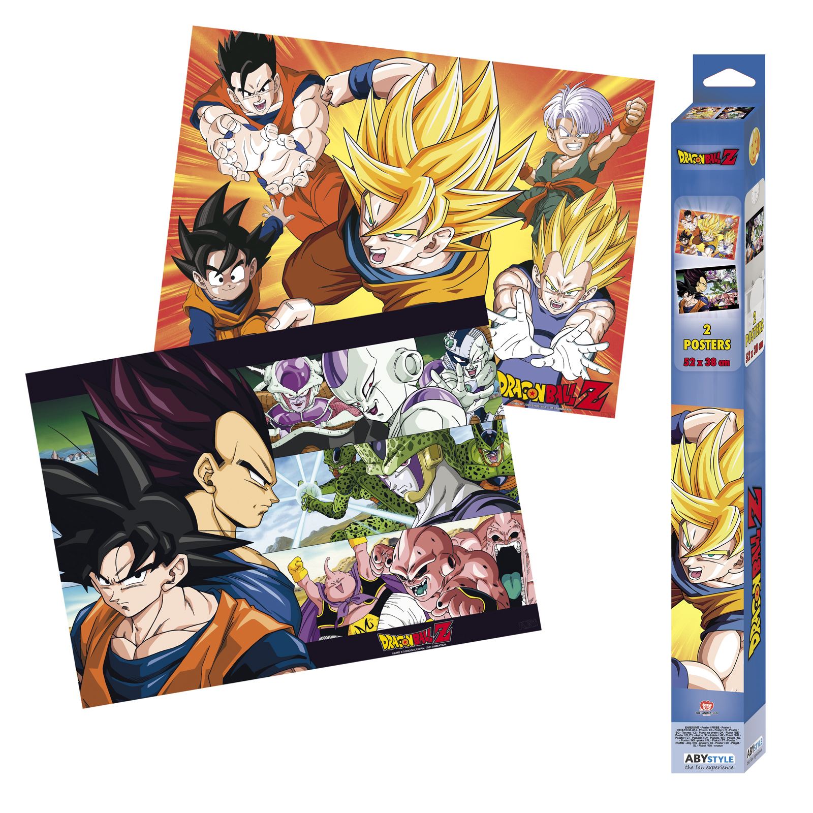 posters-x2-dragon-ball-saiyans-anime-dragon-ball-saiyans