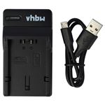 Chargeur USB + Câble Micro-USB Compatible Olympus Tough TG-6 - Marque Vhbw (40 Cm, Noir)