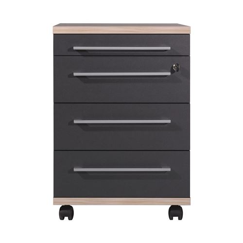 Germania Classeur à roulettes Duo 42x45x60 cm Anthracite
