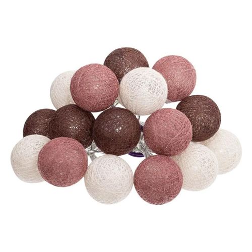 Non Communiqué Multicolore Atmosphera Créateur D'intérieur - Guirlande Led 16 Boules Dune 255Cm - Image 1