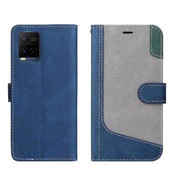 Coque Vivo Y21s Y21 Y33s Support en Cuir PU Silicone Relief Souple AntiScratch Cas de Fermeture Coque Vivo Y21s Y21 Y33s Support en Cuir PU Silicone Relief Souple AntiScratch Cas de Fermeture