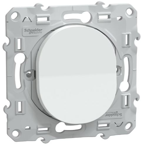 Non Communiqué Blanc Schneider Electric - Bouton Poussoir Fermeture 10A - Ovalis - Schneider