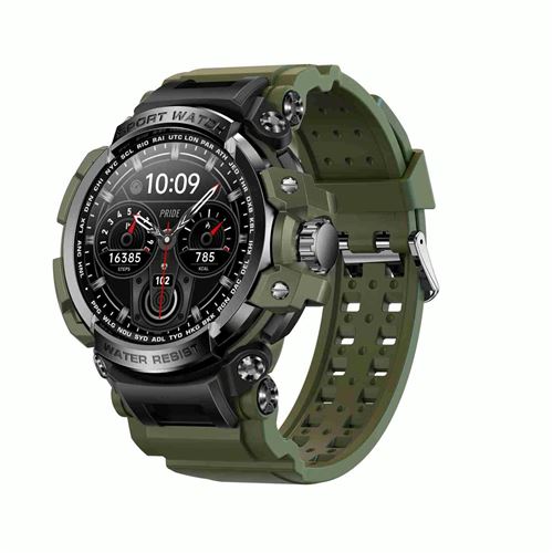 Yonis Vert Montre Connectée Sport Etanche Ip68 Avec Appels Bluetooth Et Suivi Cardiaque - Image 2