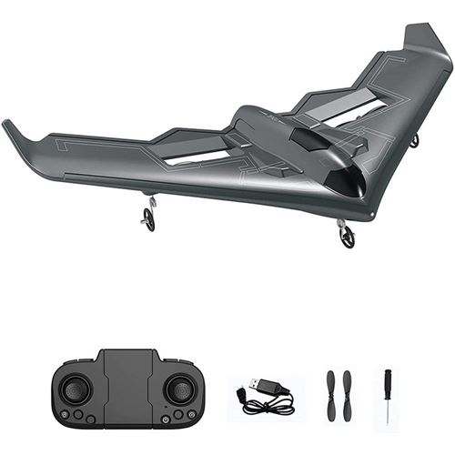 Drone SZSMART Noir Avion RC avec lumière LED Autonomie 10 min