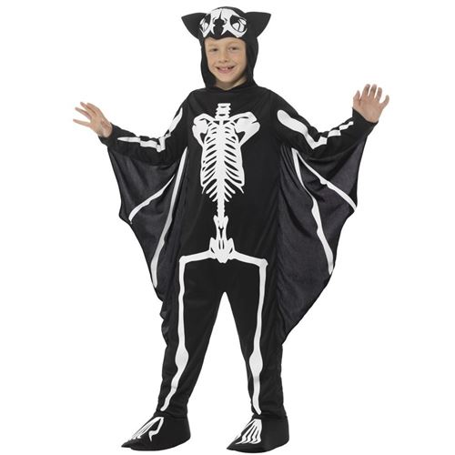 Déguisement Squelette Chauve-souris Enfant 10/12 Ans Noir 45123/l Smiffys 10/12 ANS - Coloris : Noir45123/L Smiffys