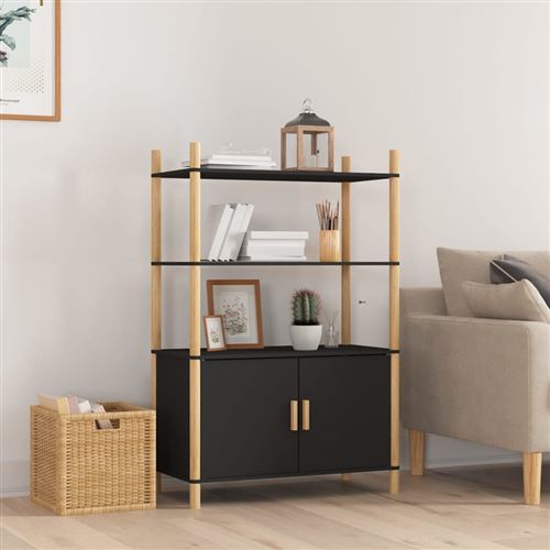 VIDAXL - Buffet haut - Noir - 80x40x121 cm - Image 3