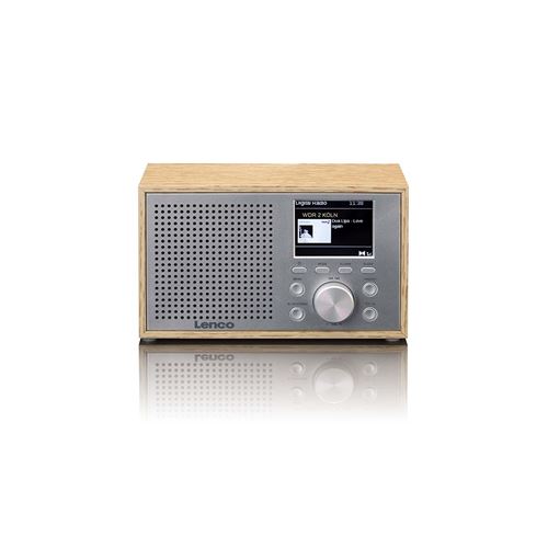 Lenco Claire/Noire Dar-017Wh Radio De Table Dab+, Fm Réception Radio, Bluetooth Fonction Réveil Chêne - Image 2