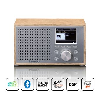 Radio FM DAB Bluetooth Bois Secteur - August MB420 - MP3 Lecteur