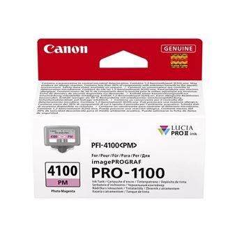 Canon PFI-4100 PM - 80 ml - photo magenta - original - boîte de suspension - réservoir d'encre - pour imagePROGRAF PRO-1100