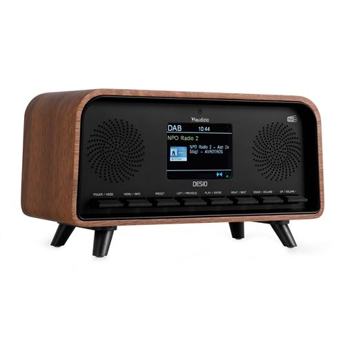 Audizio Desio - Radio Rétro Avec Dab/Dab+, Fm Et Bt - Couleur Noyer