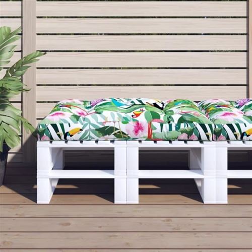 vidaXL - Coussin de palette - 120x80x12 cm - Blanc - Image 2