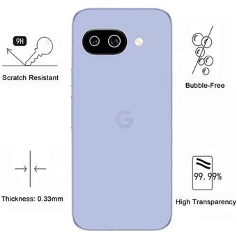 Ringke Verre Trempé Protection Caméra Google Pixel 9a - 2 Pack 9H Anti-Rayures Clear
