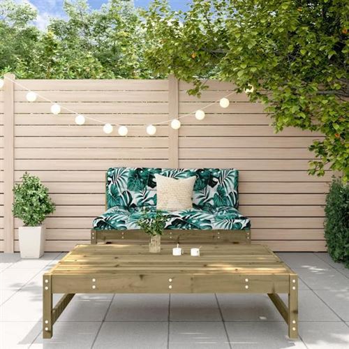 Vidaxl Salon De Jardin 2 Pcs Bois De Pin Imprégné - Image 2