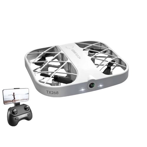 Drone SZSMART blanc 4K télécommandé Autonomie de la batterie 8 min