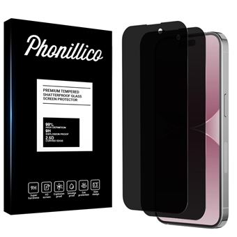Casecentive Vitre de protection en verre trempé 3D - Anti-Espion - iPhone 15  Plus