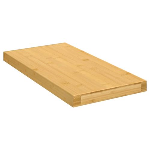 Non Communiqué Marron Naturel Bambou Étagère Murale 40X20x2,5 Cm Bambou - Image 1