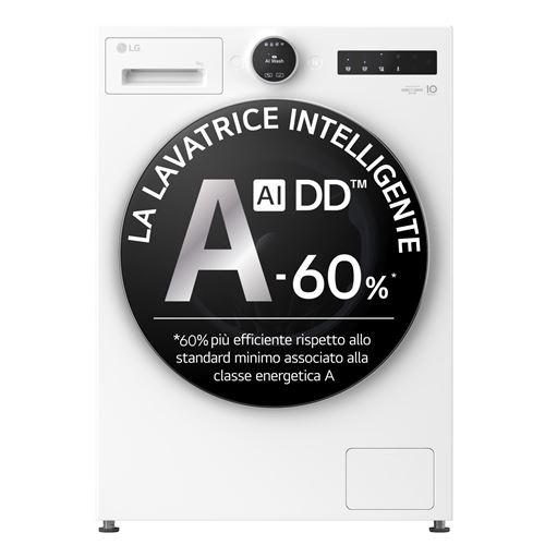 LG F4X9009TWCE machine &agrave; laver Charge avant 9 kg 1400 tr/min Blanc