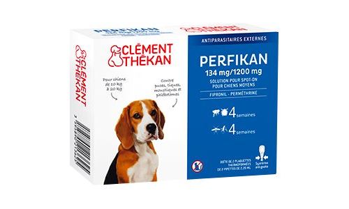 Meilleurs prix pour Clément Thékan Perfikan - Répulsifs pour insectes - pour chiens - 2,2 ml - pack de 4