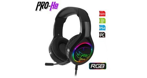 Casque audio spirit of gamer pro-h8 - led rgb - compatible switch/ps4/xbox one/pc
