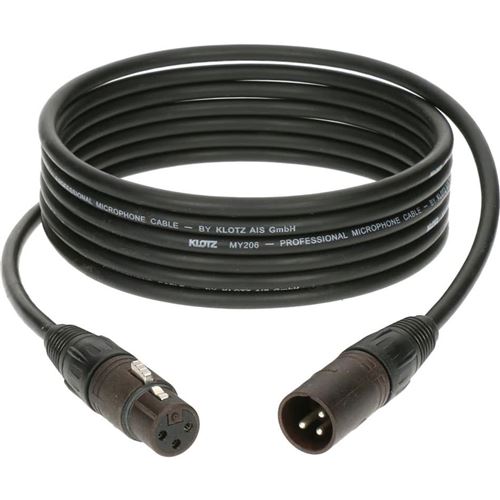 Non Communiqué Bronze Klotz Cable Micro Xlr 3 M Male Femelle Neutrik