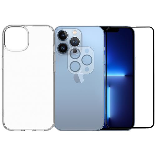 Visiodirect - Coque souple transparente + verre trempé pour