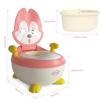 Besrey Pot Pour Bebe Ergonomique Toilette Enfant Pour L Apprentissage De La Proprete Certification En 71 Rose Pots Et Reducteurs Achat Prix Fnac