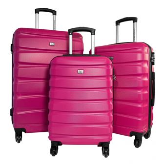 Set de 3 valises souples dont 1 valise cabine David Jones NOIR