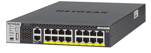 NETGEAR M4300-16X - Commutateur - C3 - Géré - 16 x 100/1000/2.5G/5G/10GBase-T (PoE+) - Montable sur rack - PoE+ (199 W)