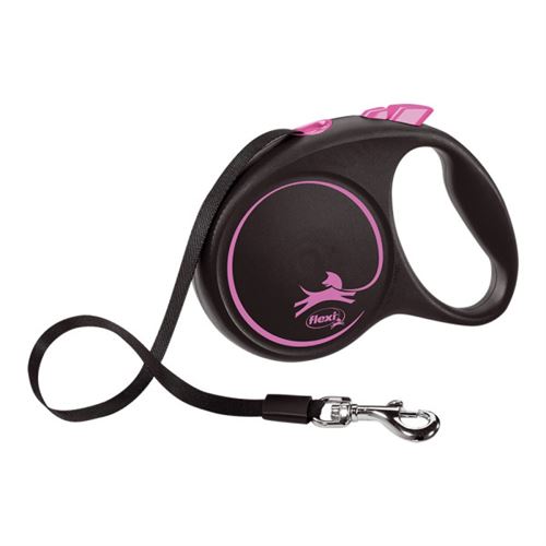 Meilleurs prix pour Laisse Pour Chien Flexi Black Design 5 M Rose Taille M