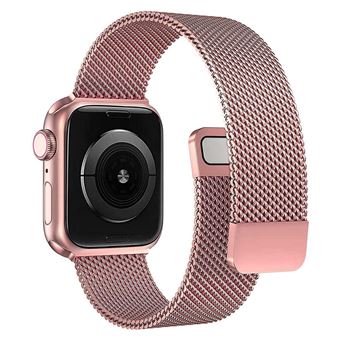 Bracelet pour Watch 38/40/41mm en acier inoxydable type milanais Eko Rose - 1