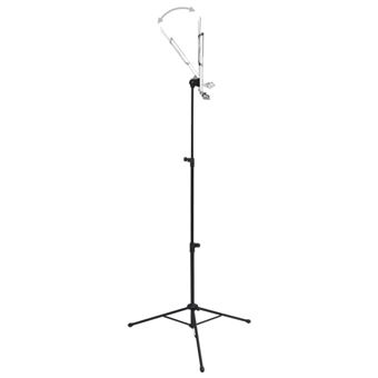 Pupitre De Musique En Acier Noir - Support Réglable En Hauteur (75-142 Cm), Avec Plaque De Livre, Pour Maison, école, Pratique Instrument