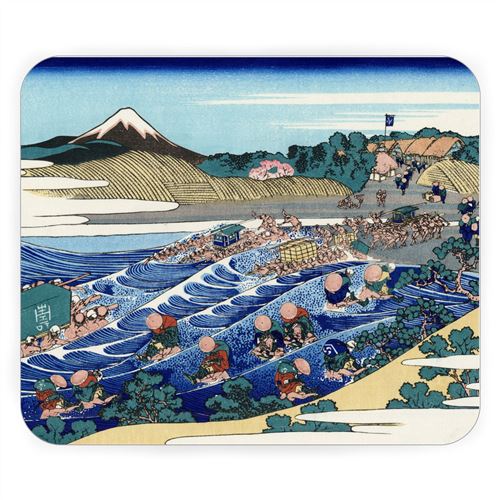 Tapis De Souris Gel Japon - Art japonais (Grande vague au large de Kan