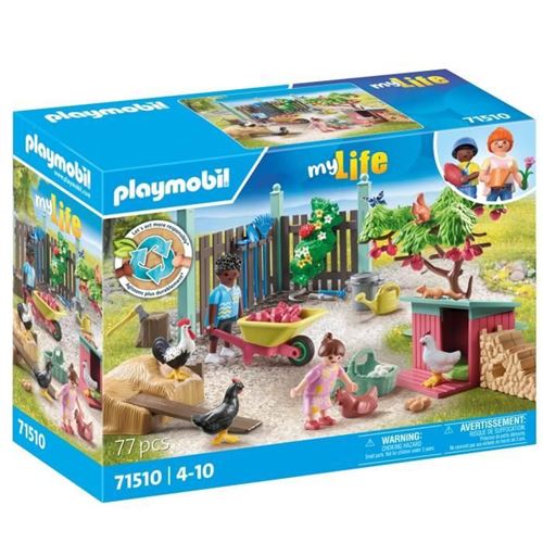 Playmobil My Life 71510 Poulailler Et Jardin