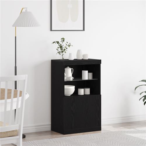 Buffet Noir 60 x 37 x 100 cm Bois d'ingénierie Vidaxl
