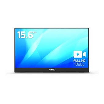 PORT - Écran LCD - 15.6" - portable - 1920 x 1080 Full HD (1080p) @ 60 Hz - IPS - USB-C - haut-parleurs