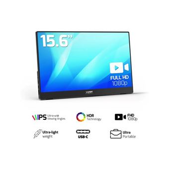 PORT - Écran LCD - 15.6" - portable - 1920 x 1080 Full HD (1080p) @ 60 Hz - IPS - USB-C - haut-parleurs