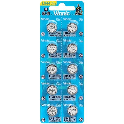 Lot de 10 piles VINNIC AG13 1.5V alcaline