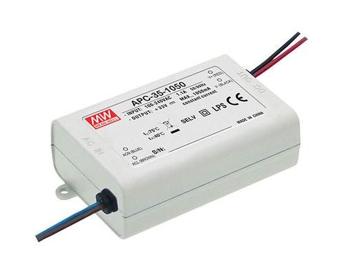 Driver LED Mean Well APC-35-1050 34.7 W 11-33 V 1050 mA Courant constant