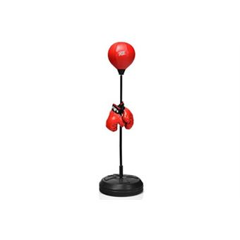 Punching ball hauteur réglable rouge Homcom