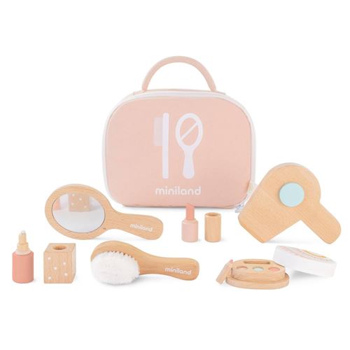 Non Communiqué Kit Beauté En Bois Pour Poupées