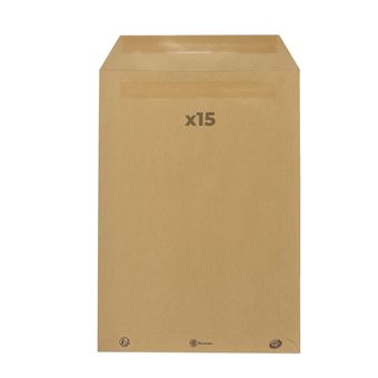 15 enveloppes en papier kraft 90 g - 22,9 x 32,4 cm - Youdoit - Enveloppe -  Achat & prix