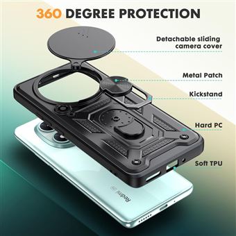 Coque Antichoc Renforcée Noire Pour Xiaomi Redmi Note 10 (4G) - Style Armor - Neuf Sous Emballage