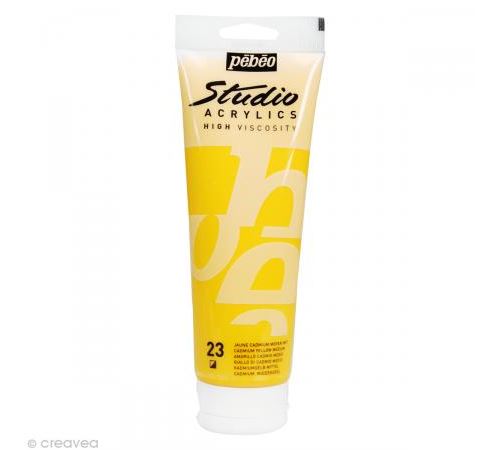 Studio Acrylics 250ml Jaune Cadmium Moyen Imitation