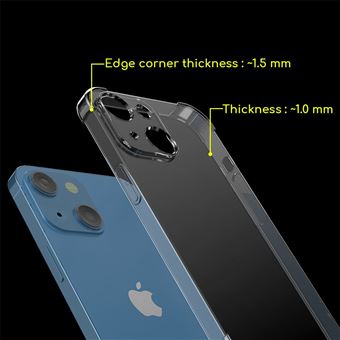 Kit De Protection Complet Pour IPhone 13/12 Pro Max - Coque TPU Gel + Film Verre Trempé - Transparent - Antichoc