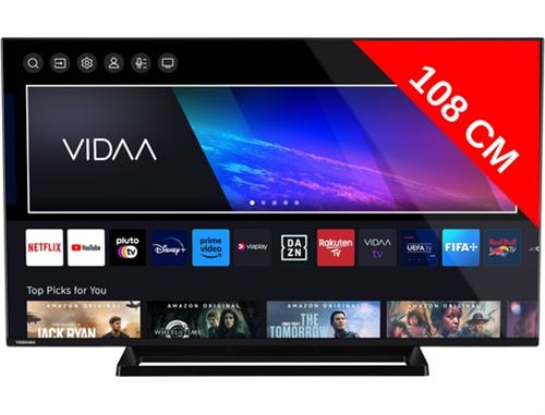 Smart TV toshiba 43QV3363DG 43 pouces 4K QLEDLCD