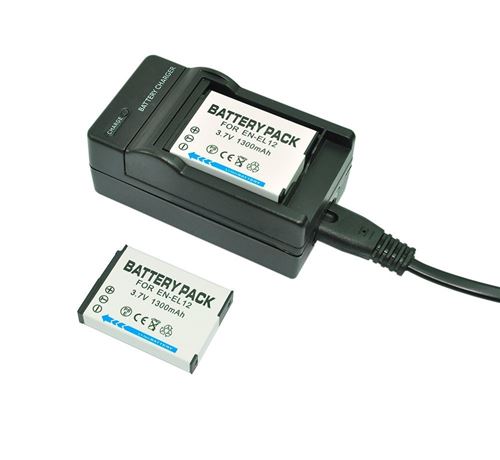Batterie ENEL12 et chargeur pour Coolpix AW130