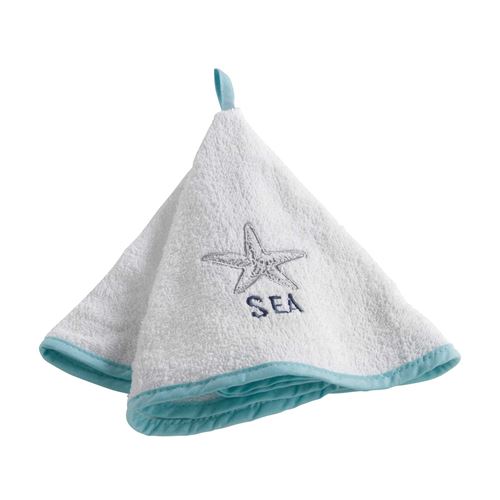 essuie-main rond (0) 60 cm eponge brodee cap ouest