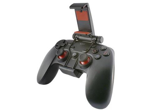 Manette de Jeux Bluetooth Contrôleur Multimédia Sans Fil pour Smartphones Android jusqu'à 6 et PC Ksix Gamedroid 2 - Noire